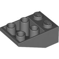Lego kostka (kostička) 2x3 sklon (šikmá) 25° invertovaná, tmavě modro šedá (4211064, 4500464)